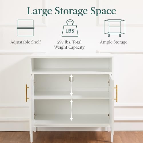 Best Choice Products Rattan Sideboard Buffet Cabinet, Entryway Table, Accent ...