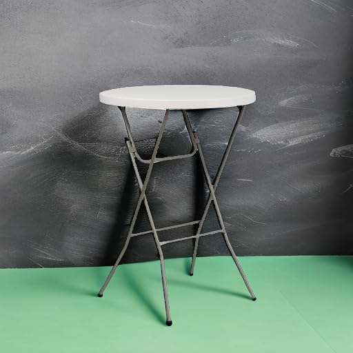 Flash Furniture Kathryn 31.5" Round All-Occasion Folding Bar Height Tabl...