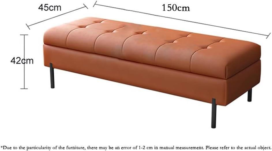 Modern Bedroom Bed Footstool Solid Wood Front Sofa Stool Storage Bedside Entr...