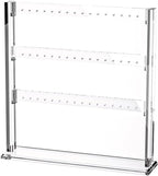 Coward Acrylic Earring Holder Stand, Tabletop Earring Jewelry Easel Display, Earring Jewelry Holder Organizer for Home Use or Store Selling Show (3layer)