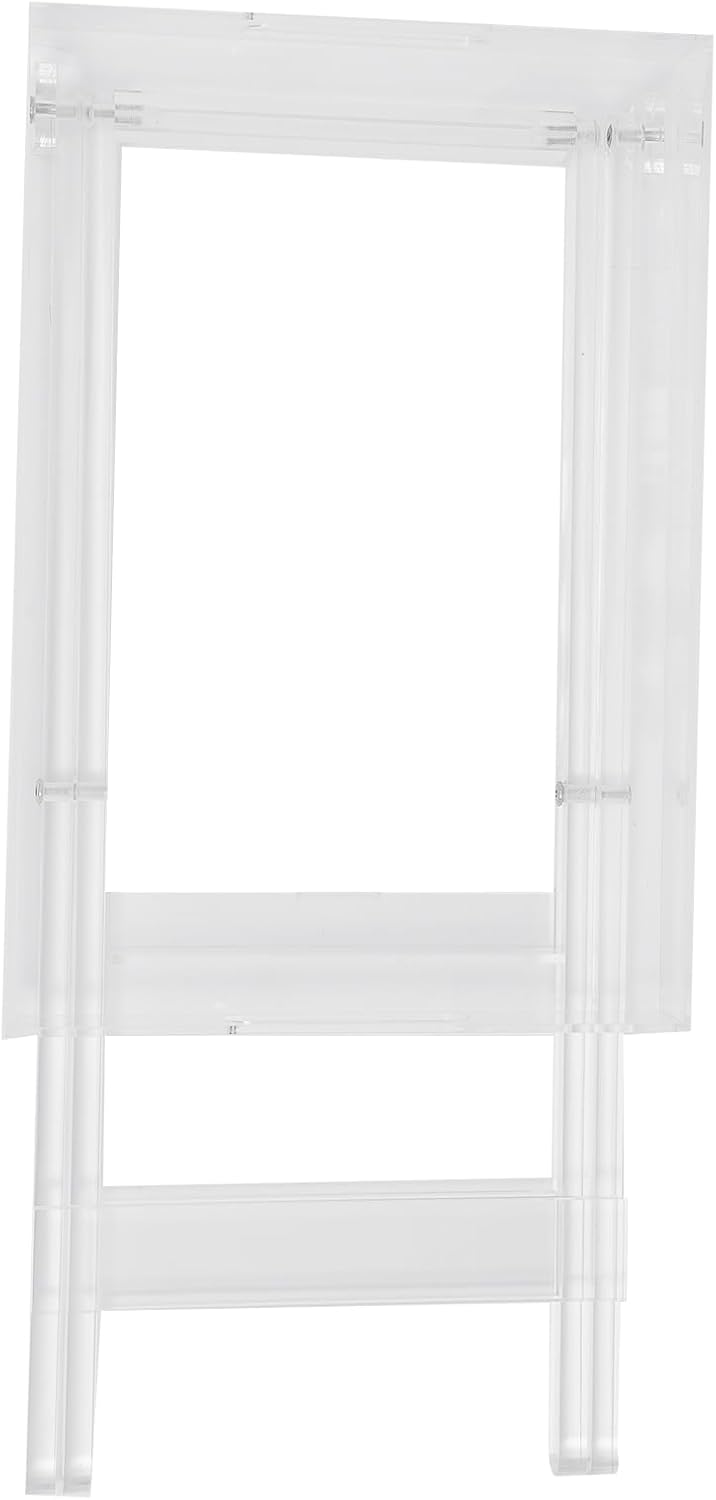 Acrylic Side Table Folding Tray Tables Modern End Table Clear Table Folding T...
