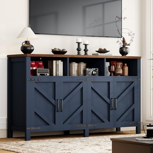knoworld Buffet Sideboard with Storage Farmhouse, Large Kitchen Storage Cabin...