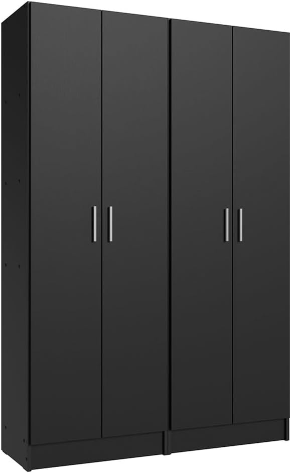 Madesa Kitchen Set 2 Pantry Storage Cabinet with 10 Utility Shelves 47" ...