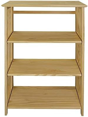 Casual Home Soho Manhattan 4-Shelf Folding Bookcase 26"" Wide - Nat...