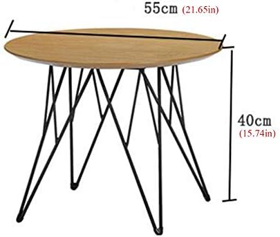 Telephone Table, Sofa Side Table Round Coffee Table Metal Support Tilt Leg Li...