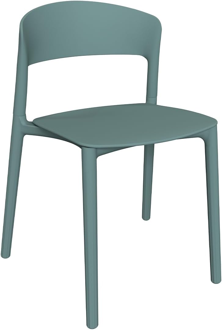 LESHI Plastic Dining Chairs,Modern Dining Chairs Quick Assembly Simple Kitche...