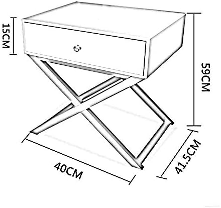 Telephone Table, Bedside Table with 1 Drawer Storage Rack Living Room Sofa Si...
