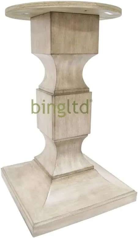 BingLTD - 28" Tall Unfinished Chelsea Square Pedestal Table Base (WH-Che...