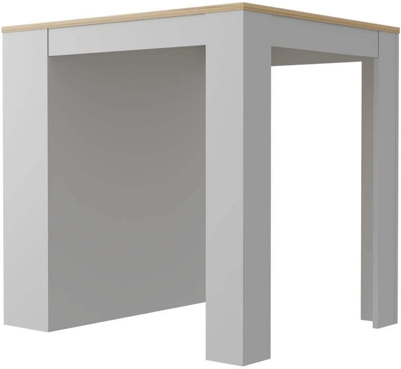 2 Piece Kitchen Set with Island Table and Pantry Cabinet | Includes pre-drill...