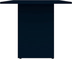 Manhattan Comfort Nomad Dining Table for 4 to 6, Modern Rustic Farmhouse Statement Furniture Piece with Protouch Wood Grain Finish, Sturdy H-Base Pedestal Design, Easy Assembly, 67.91", Midnight Blue