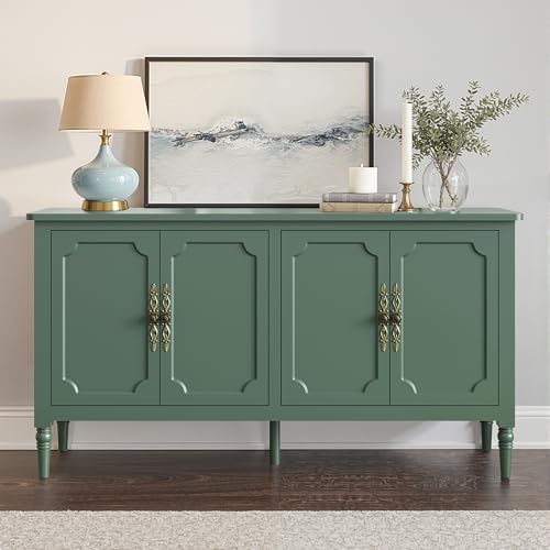 FansaFurn 58" Sideboard Buffet Cabinet for Kitchen & Coffee Bar, Green2