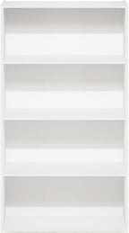 Furinno Pasir 4-Tier Bookcase/Bookshelf/Storage Shelves, White
