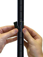 Omega 12" Deep x 48" Wide x 36" High 3 Tier Black Starter Shelving Unit
