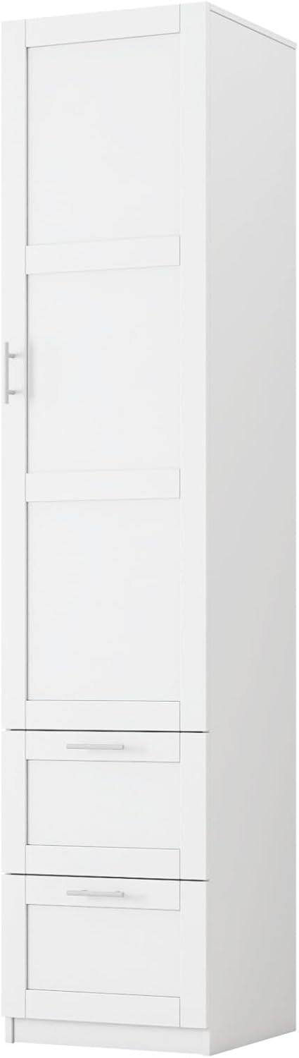 KEIKI Kitchen Pantry Storage Cabinet with Multi-Tier Shelf & Drawers, Spi...