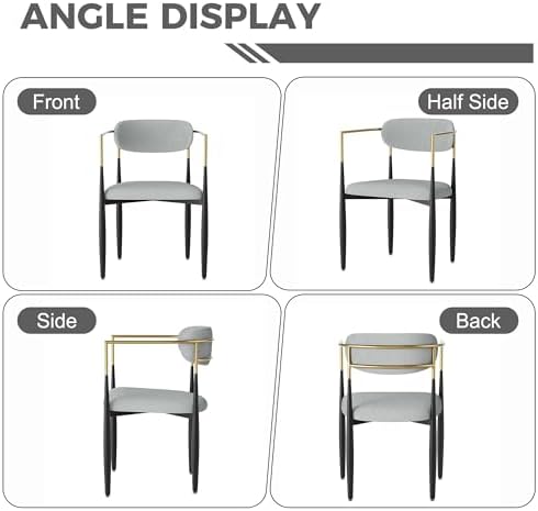 Baysitone Dining Chairs Set of 4 Mid-Century Modern Upholstered Boucle Dining...