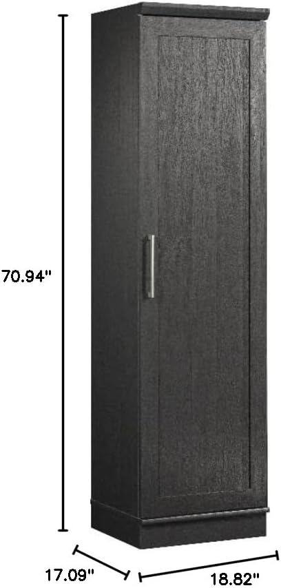 Pemberly Row Engineered Wood Single Door Pantry, 70.945 in H x 18.819 in W x ...
