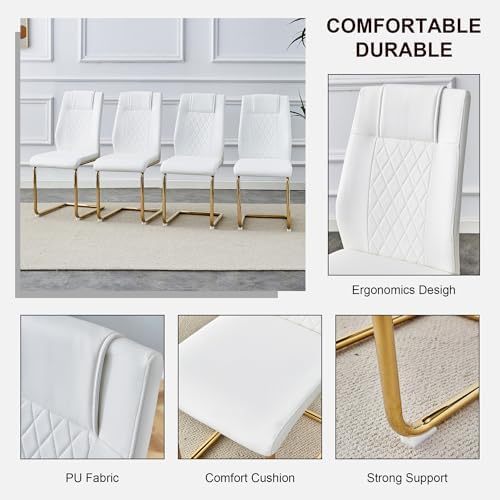 Ebullient Modern Dining Table Set for 6 ，7 Piece Dining Table Chairs Set for ...