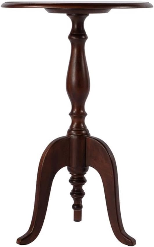 Beaumont Lane Traditional Round Wood Pedestal Side Table, 18" W x 28.5&q...