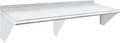 HARDURA Stainless Steel Shelf 18" x 72", 480lb Commercial Shelves Wall Mount Metal Shelving with Backsplash and Brackets for Kitchen, Restaurant, Laundry Room and Home
