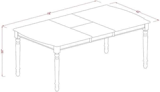East West Furniture LGDA5-LWH-13 5 Piece Kitchen Set Includes a Rectangle Dining Table with Butterfly Leaf and 4 Polyester Fabric Upholstered Chairs, linen white