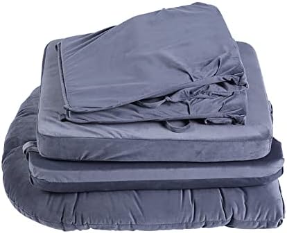 Zerone Soft Velvet Cotton Chair Cushions and Stool Pad Set, Glider Rocker Rep...