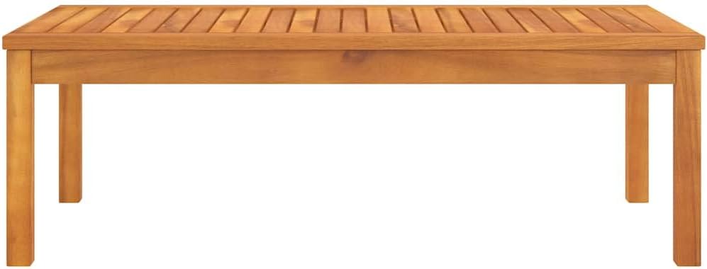 vidaXL Coffee Table 39.4"x19.7"x13" Solid Acacia Wood