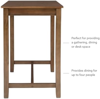 Linon Claridge Rustic Wood 36 inch Height Pub Table