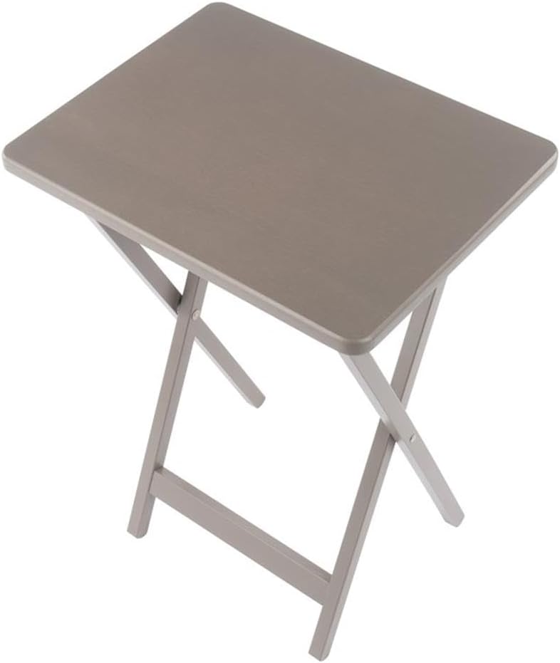Pemberly Row Solid Wood 5-Pc Snack Table Set, Oyster Gray Finish, Rectangular...