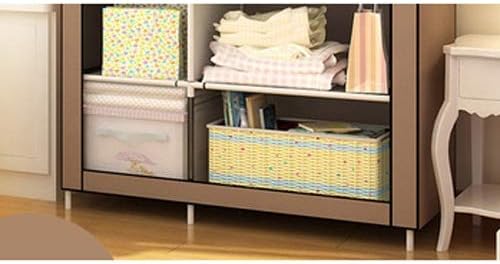 When the Quarter Wardrobe Non-Woven Fold Portable Storage Cabinet Multifuncti...