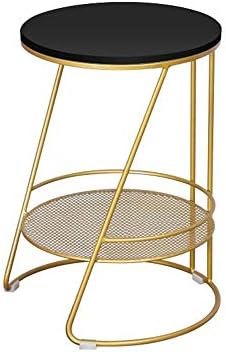 Telephone Table, Round Marble/MDF end Table,Small Coffee Table in The Living ...
