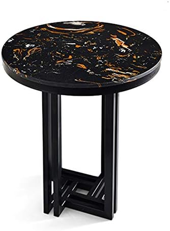 Telephone Table, Marble Sofa Side Table Nordic Luxury Round Coffee Table Tele...