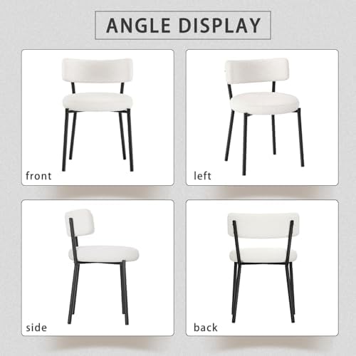 5 Piece Round Glass Dining Table Set, 36'' Modern Kitchen Table with ...