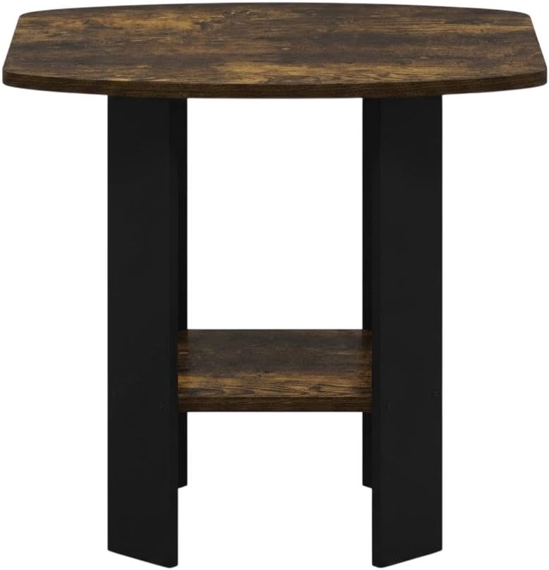 Furnifact Amber Pine Side Table with Elegant Finish, Modern Design, Durable C...