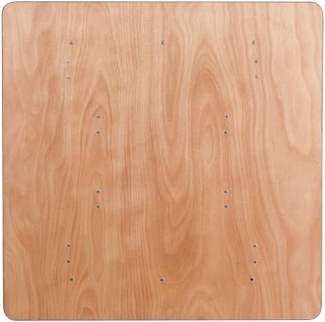 Flash Furniture 4 ft Wood Folding Square Banquet Table