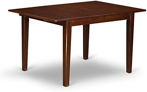 East West Furniture NOFR5-MAH-05 5 Piece Kitchen Table Set for 4 Includes a R...