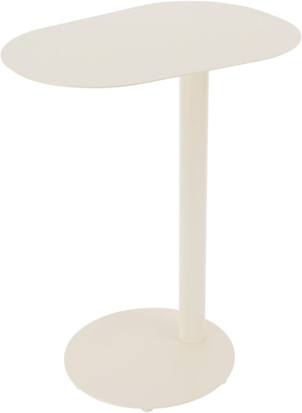 C-Shaped Metal Side Table, Small Sofa End Table Coffee Table for Couch, Moder...