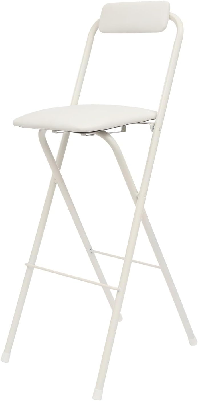 LOYALHEARTDY 1 Pcs Folding Stool, 29.5 in Folding Counter Height Bar Stool wi...