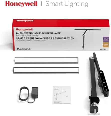 Honeywell HJ1 Sunturalux LED Clamp Desk Lamp 1200LM for Home Office
