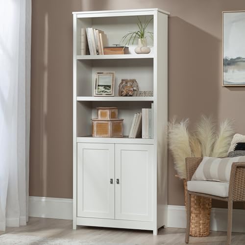 Sauder Cottage Road Book Shelf, Bookshelf with Storage, Library Bookcase with...