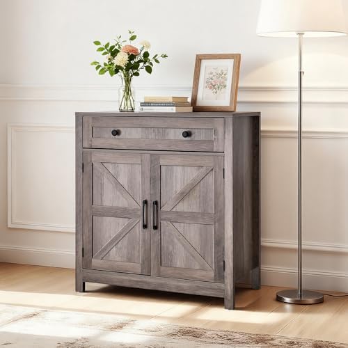 VEVOR Buffet Cabinet, Farmhouse Sideboard Cabinet with Drawer, 30" Coffe...
