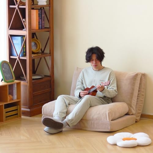 N&V Folding Matress Sofa Bean Bag Bed, Foam Filling Folding Matress Sofa,...