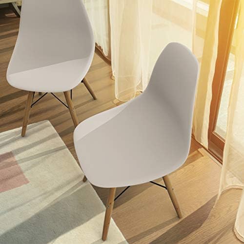GIANTEX Dining Chairs Set of 2 White, Pre Assembled Dining Room Chairs