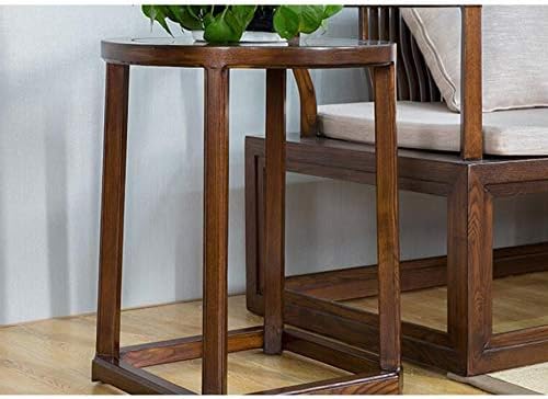 Telephone Table, Solid Wood Side Table,Sofa Table,Living Room Moving Round Ta...