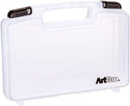 ArtBin 6977AB 12 inch Quick View Deep Base Carrying Case, Portable Art & Craft Organizer with Handle, [1] Plastic Storage Case, Translucent