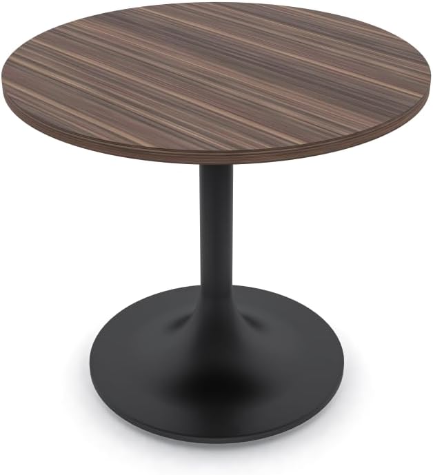 Harmony Series 2 Person Round Pedestal Table with Metal Tulip Base | Meeting ...