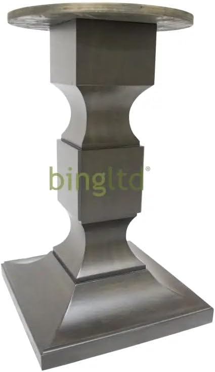 BingLTD - 28" Tall Unfinished Chelsea Square Pedestal Table Base (WH-Che...