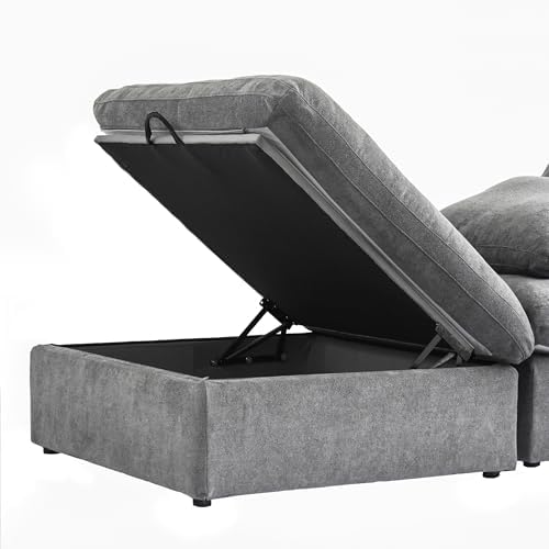 JACH U-Shaped Couches for Living Room, 6-Seats Modular Convertible Sectional ...