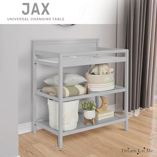 Dream On Me Jax Universal Changing Table, Pebble Grey 34x20x40 Inch (Pack of 1)