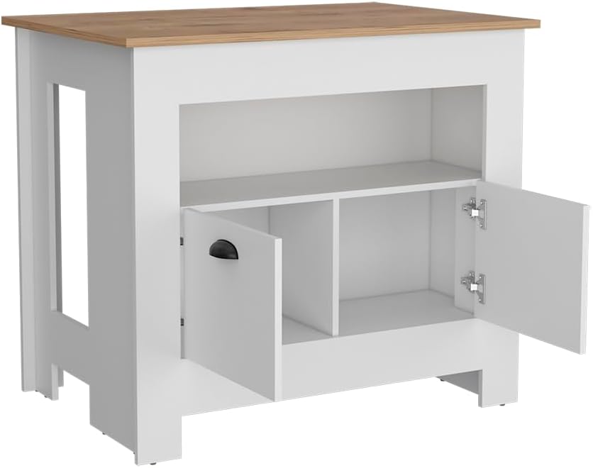 Kitchen Island Geneva Multicolor with Engineered Wood | Spacious 40.5" x...