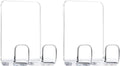 Razor Holder Hooks Shower Hook with Acrylic Adhesive for Razor Bathroom Kitchen Organizer for Razor Plug Towelrazor Hooks (Acrylic Razor holder-2pcs)